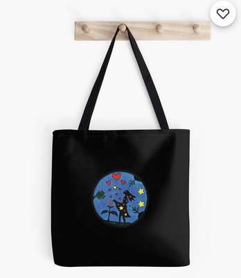 Tote Bag, Reusable, Original, Watercolor Art, Medium Size, Bag, CaringCreation.