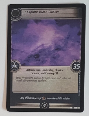 Star Trek CCG 2nd Ed. - 1x Promo 0D9 Explore Black Cluster - Foil - Ex/Near Mint