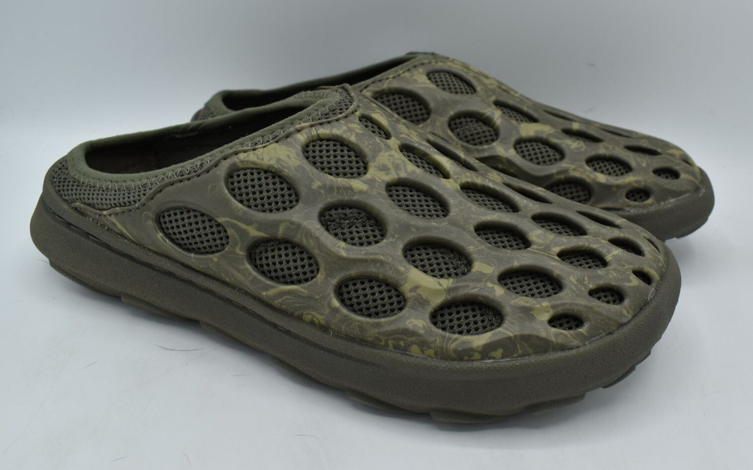 Scarpe Merrell donna taglia 8 Hydro Mule 1TRL oliva slip on mules