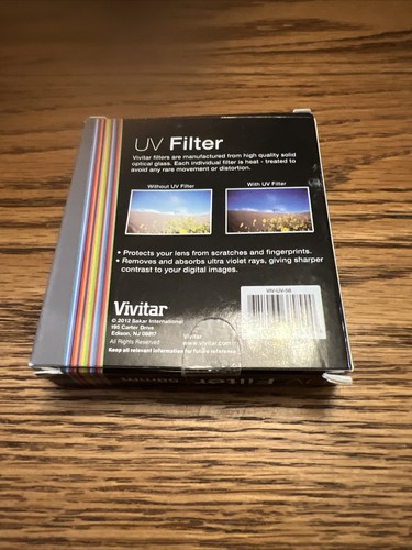 Vivitar UV s (VIV-UV-58) 58 mm Filter - Picture 2 of 2
