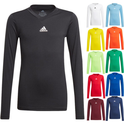 adidas Team Unterziehshirt Baselayer langarm Sport Fußball Underwear Kinder