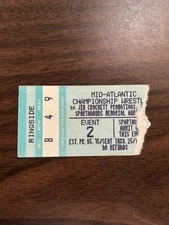 Mid-Atlantic Wrestling Jim Crockett Promotions Ticket Stub NWA Spartanburg SC