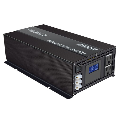 2500W Pure Sine Wave Inverter 24V to 110V 120V Power Home Car Boat Truck Solar - Picture 5 of 7