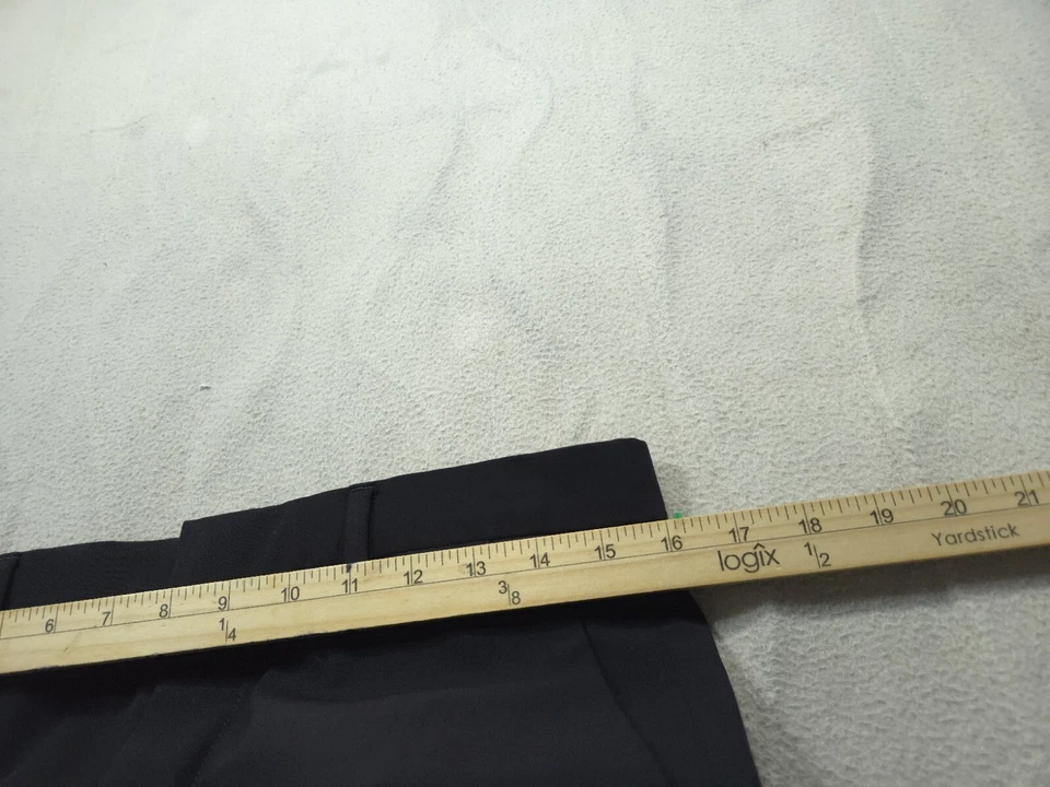 Pantalones Coach Para Hombres 30 Negros Vestido Ajustado Pantalones Elastizados Lana Sastre Chinos Foto 2 de 4