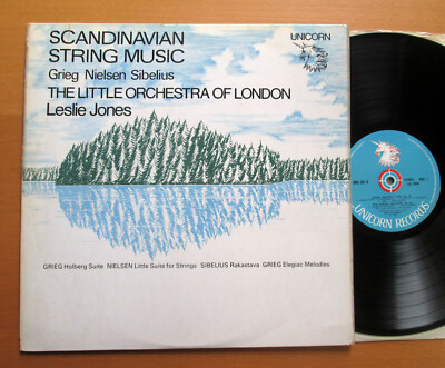 UNS 201 Scandinavian String Music Grieg Sibelius Nielsen Leslie Jones Unicorn NM