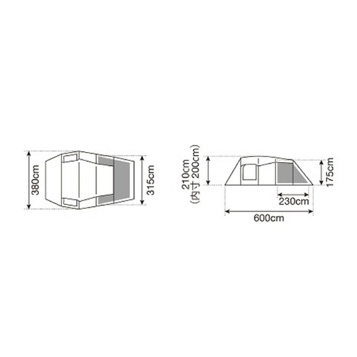 Snow Peak Entry 2 Room Elfield Tent TP-880R Camping Dome