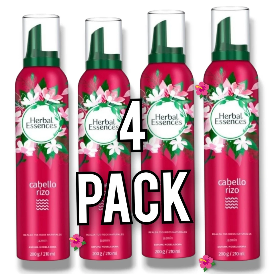 4 Pack Herbal Essences Curl Boosting Mousse 200g Cabello Rizo - Image 4 of 4