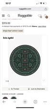 ruggable 8 ft round rug (no pad ) Iris Apfel Suzani Mosaic Lagoon Rug