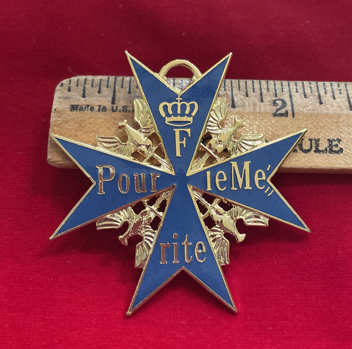 WW1 German BLUE MAX MEDAL Pour Le Merite Award Military Order Iron