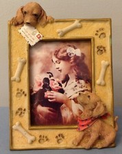 Puppy 3D picture frame, holds 3 X 4 1/4" photo