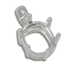 Elongated Cushion Pre-notched Pendant Mounting