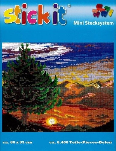 Mini Stecksystem Abendstille ca. 8.400 Teile mit XXL-Steckvorlage Nr. 41285 - Bild 2 von 5