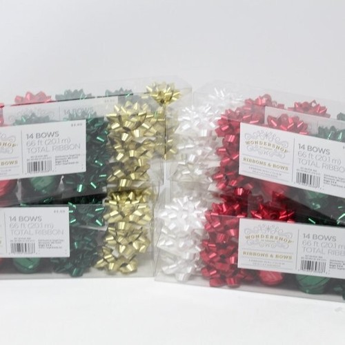 8pks of wondershop Christmas ribbons and bows 14 pack set 112 in total - Picture 10 of 10