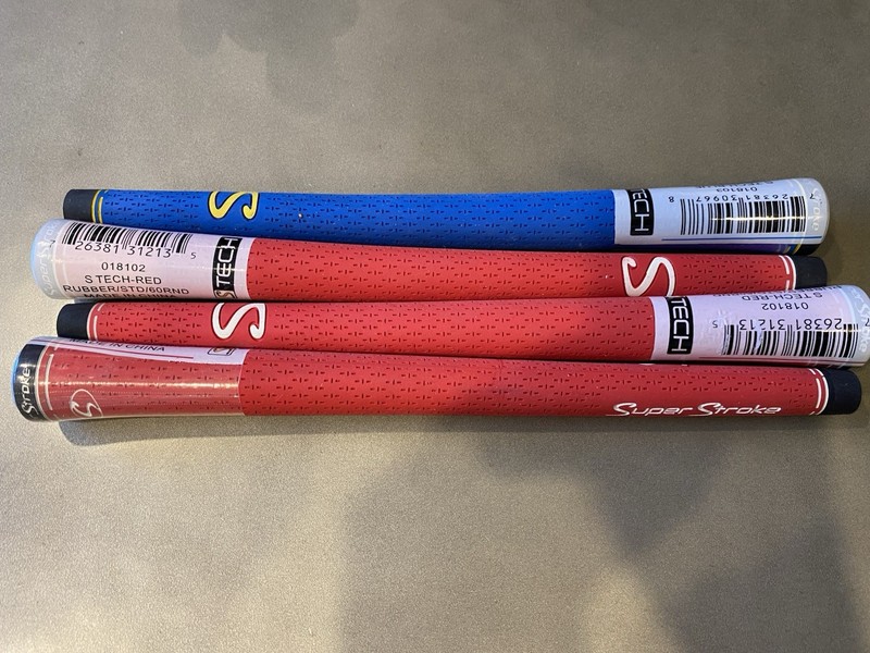 SuperStroke Swing Grips Standard Rubber 3X Red,  1x Blue Great For Wedge Set🔥