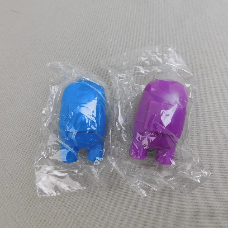 Juego de 6 figuras de 2,5" Among Us para adornar pasteles juguetes para fiestas #7740 Foto 3 de 4