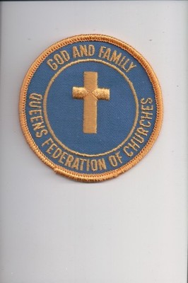 Queens Federation Of Churches God And Family patch