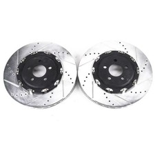 Powerstop Ar83090xpr Drilled & Slotted Front Rotors For Dodge Charger &