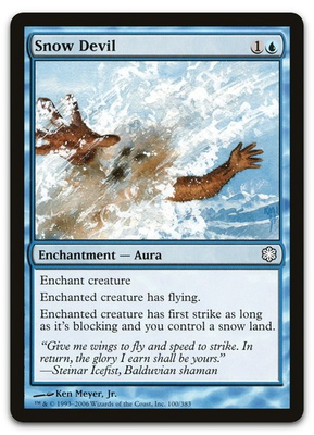 #ad Snow Devil #100 NM Coldsnap Reprints CTD Magic MTG $2.79