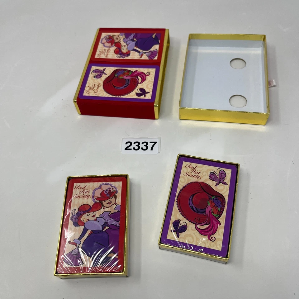 Cartas de Juego de Colección Red Hat Society Congress 2 Barajas con Cartas SELLADAS Foto 4 de 4