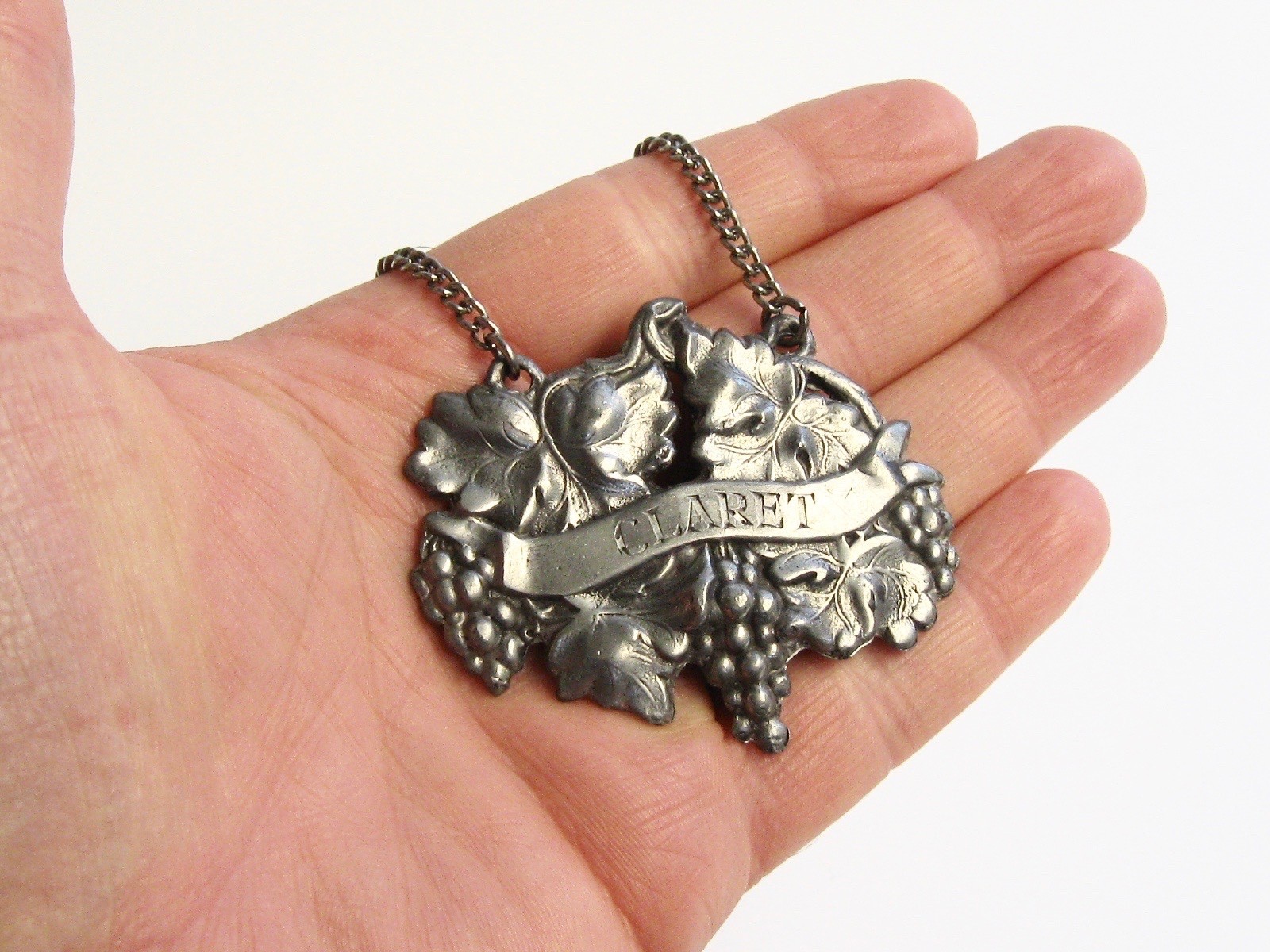 Antique Wine Bottle Label Ticket * 3 lot * Sherry, Claret, and Burgundy - LARGE!