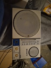 Vintage Sony ICF-S30W FM AM 2 Band Receiver Portable Radio Japan White