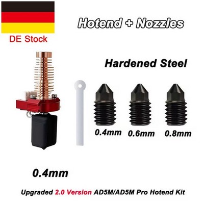 3D Printer For Flashforge Adventurer 5M/5M Pro Hotend Kit 0.4mm Nozzle Parts DE