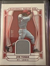2025 Panini National Treasures - Material Treasures Joe Torre #MT-JT Red /75...