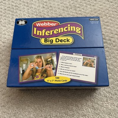 Webber Inferencing Big Deck   Educational Photo Card Set Super Duper Publication