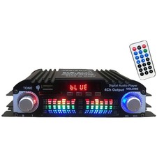 40W 4 Power Amplifier 4 Channel Mini HiFi Digital Stereo Audio Car Home ii