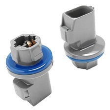2PCS 2 Pin License Plate Light Socket Rear Tail Brake Lamp Plug for gray