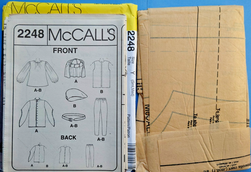 Vintage McCall's 2248 Sew Pattern Men's Historical Renaissance Costume Size S-M - Picture 4 of 6