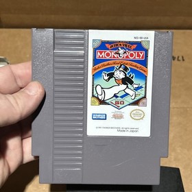 Monopoly NES With Box  Authentic Tested Very Good Condition