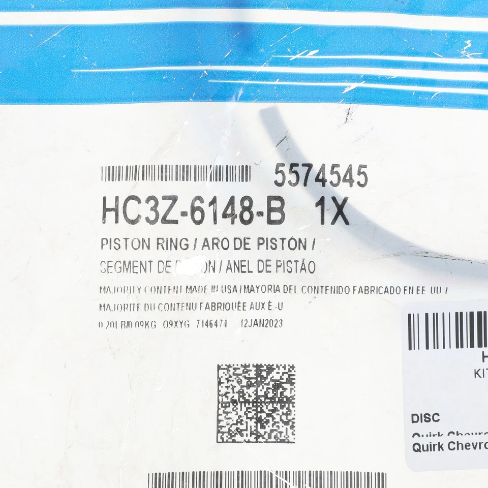 Anillos de pistón originales Ford 2011-2019 F-250/350 Super Duty HC3Z-6148-B Foto 4 de 4