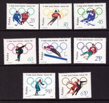 Poland 1964 Olympic set MNH mint stamps