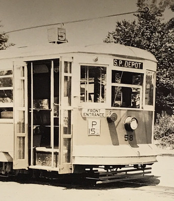 Pacific Gas & Electric PG&E #58 Interurban Trolley Streetcar Photo Sacramento CA