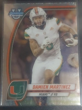 Topps 2024 Bowman Chrome Damien Martinez #49 Miami Hurricanes Football Card
