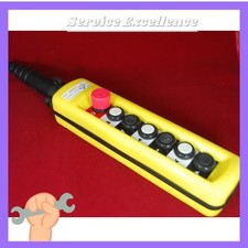 NUEVO 1X se adapta a estaciones de control colgante de grúa XAC-A6913 dos velocidades Estop 6 botones