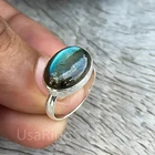 Labradorite Ring 925 Sterling Silver Band& Statement Ring Handmade Ring All Size