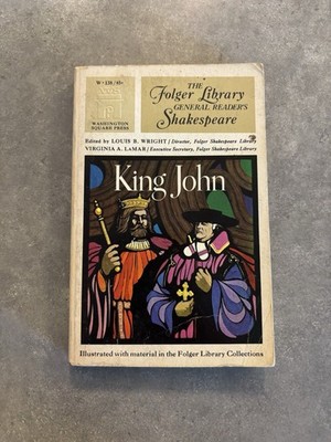 The Life And Death Of King John RARE Folger Library General Reader Shakespeare