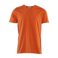 Gant Herren T-Shirt Kurzarm 100% Baumwolle Logo Orange Freizeit Gr. M