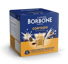 Caffè Borbone Cortado - Espresso Macchiato - 64 Capsules (4 packs of 16) - Co... 0.35 per lighter