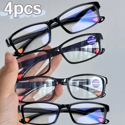 4 Stück Lesebrille Herren Damen leicht +1,0 +1,5 +2,0 +2,5 +3,0 +3,5 +4,0 - Bild 1 von 4