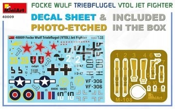 Focke-Wulf Triebflügel VTOL Jet MiniArt 40009 - Bild 2 von 11