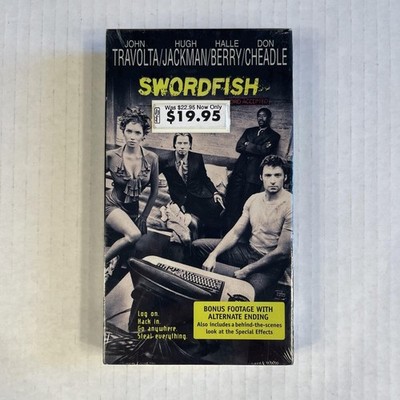 SWORDFISH (2001) Factory Sealed VHS NOS Warner Cyber Crime Action Heist Thriller