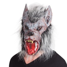 Werwolf Werwolfmaske Wolf Halloween Gruselschocker Horrormaske