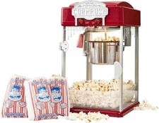 4-Oz Popcorn Popper Machine Vintage Theater Style Popcorn Maker w/Serving Scoop