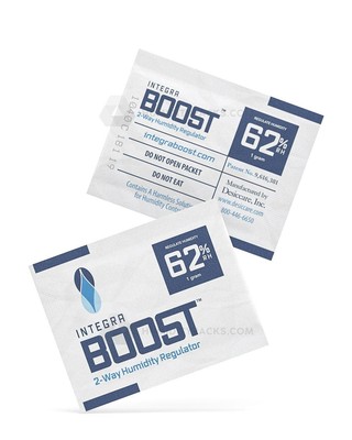 62% RH Level - 8 Gram Size - Two-Way Humidity Control Pack - Includes Pack of 6