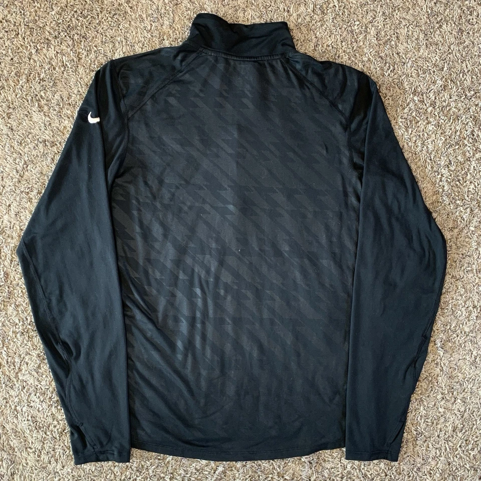 Nike Purdue Boilermakers Shirt Mens Small Black Golf Pullover 1/4 Zip Dri-Fit - Image 4 of 4