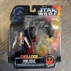 Star Wars Deluxe HAN SOLO with Smuggler Flight Pack Rebel Alliance Action Figure
