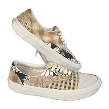 Vans Patchwork Daisy Floral Sneakers Women s 8 Low Top Skate Casual Shoes Boho